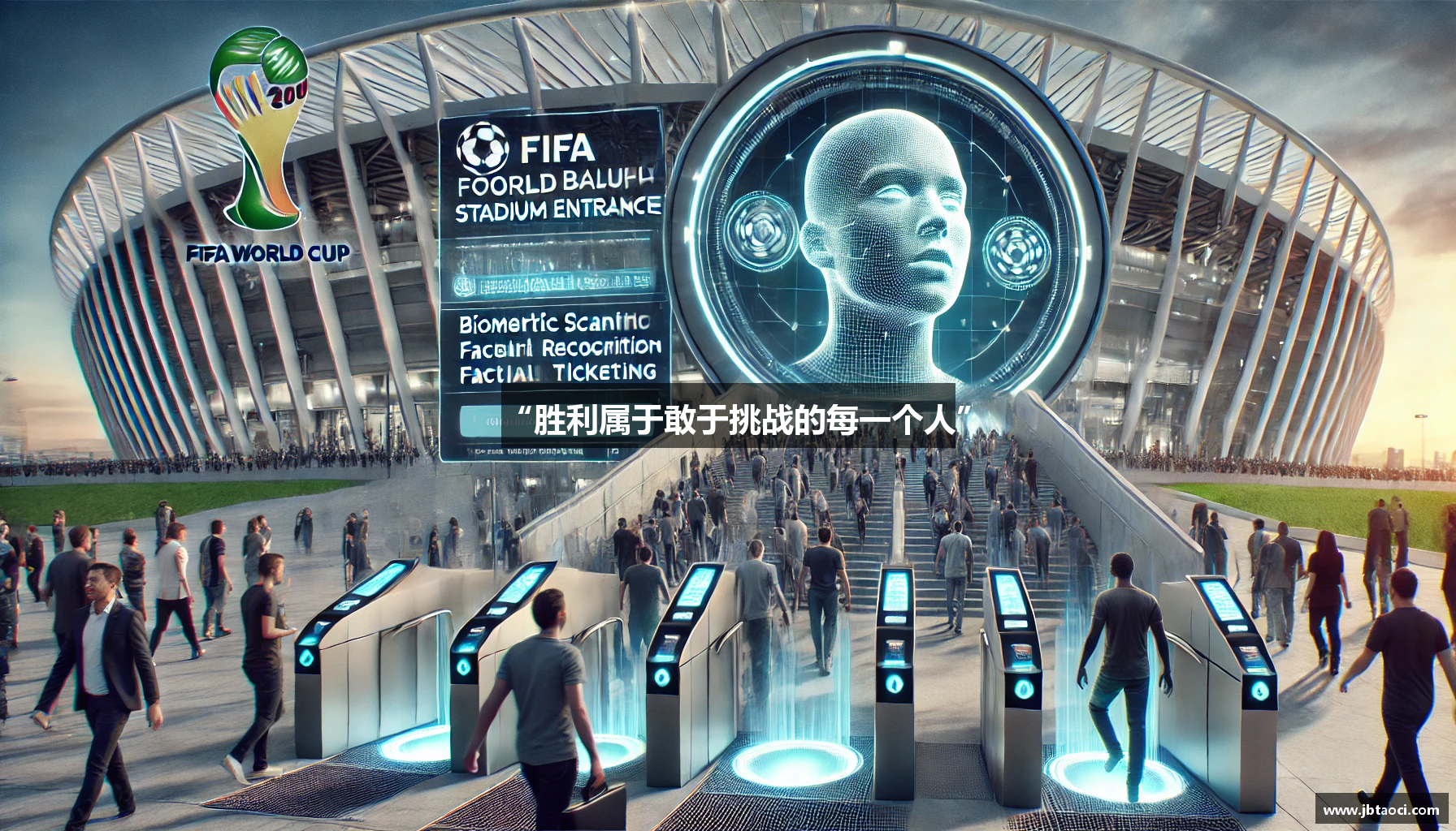 “胜利属于敢于挑战的每一个人”